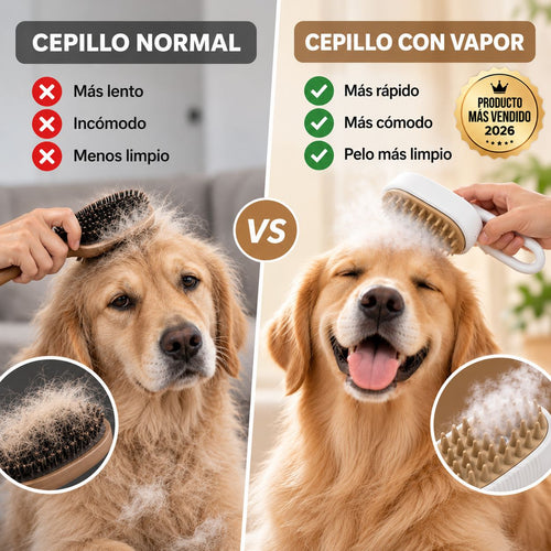 VapoPet™ - Cepillo con Vapor Ultrasuave