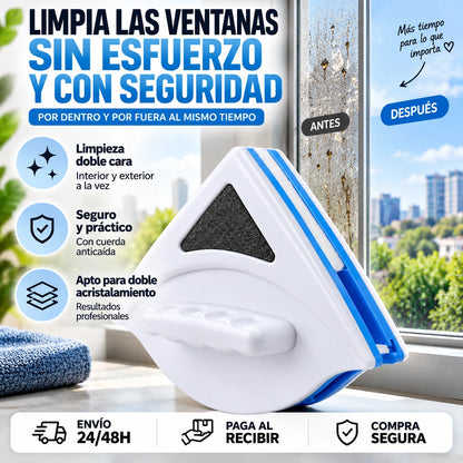 CrystalMag - limpiacristales magnético doble cara, imagen principal