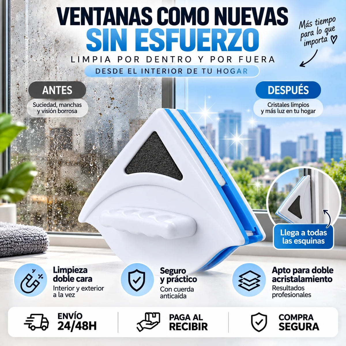 Ventana sucia antes de usar CrystalMag